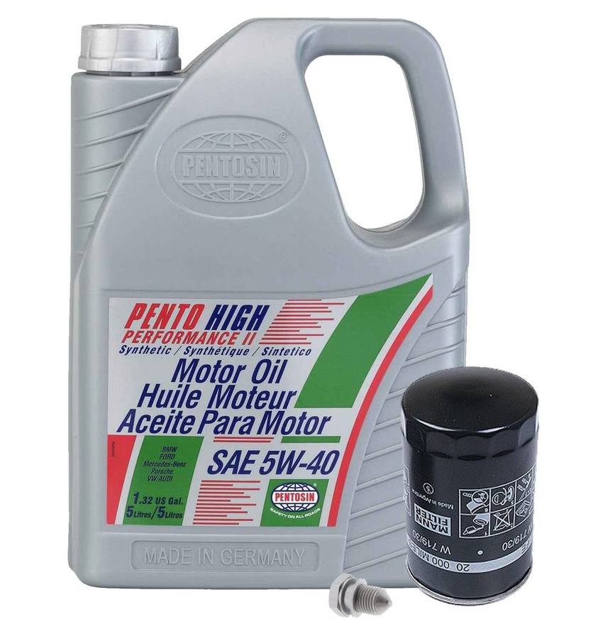 VW Engine Oil Change Kit - N90813202 (5W-40) (5 Quart)